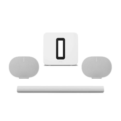 Sonos ARC Ultra Smart Soundbar with Sub 4 and Era 300 Twin Pack
