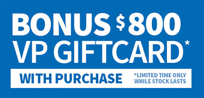 $800 Videopro Gift Card with Purchase