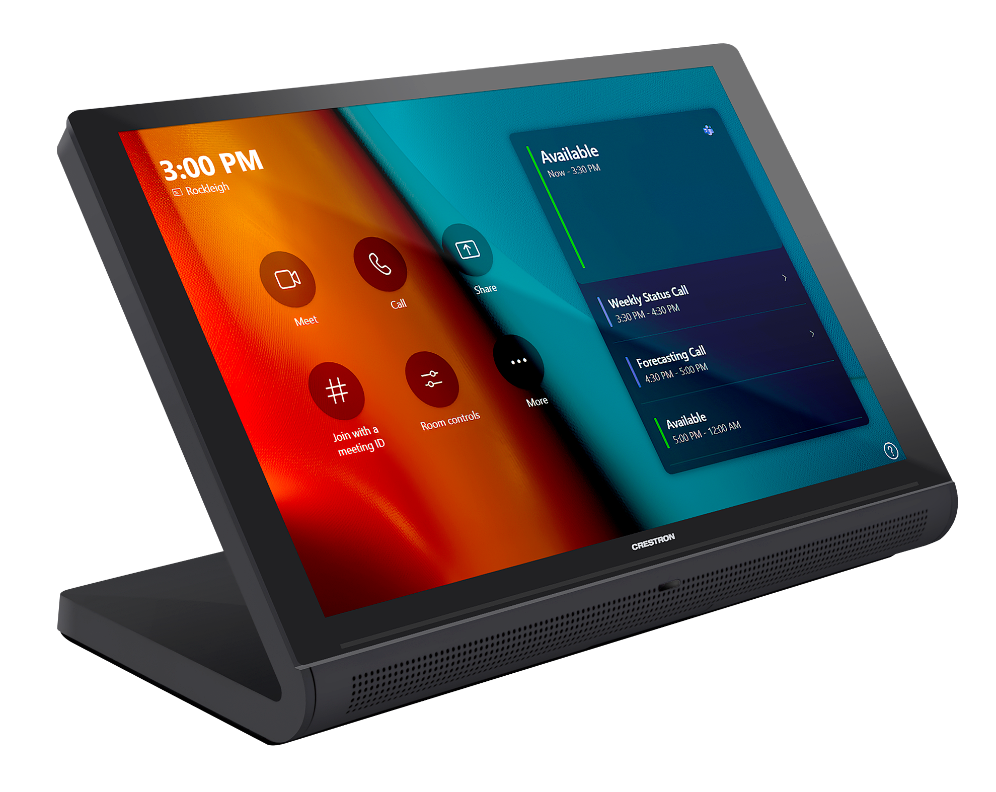 Crestron TS-1070-B-S 10.1 in. Tabletop Touch Screen, Black Smooth
