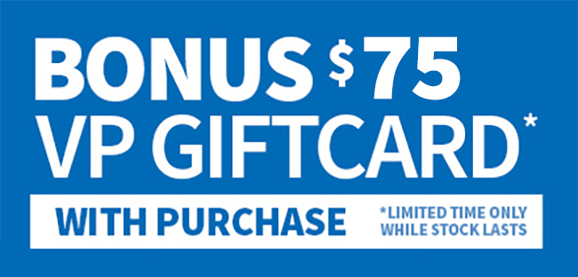 $75 Videopro Gift Card with Purchase