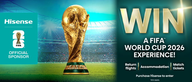 Purchase an eligible Hisense product and complete product registration online to enter the draw.