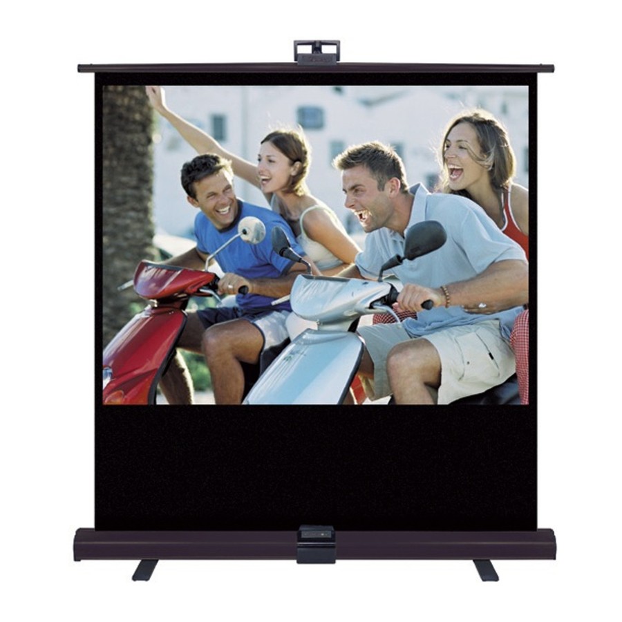 Tecdgibo Portable Pull Down Projector Screen - 16:9 Retractable Mobile Screen - View #5
