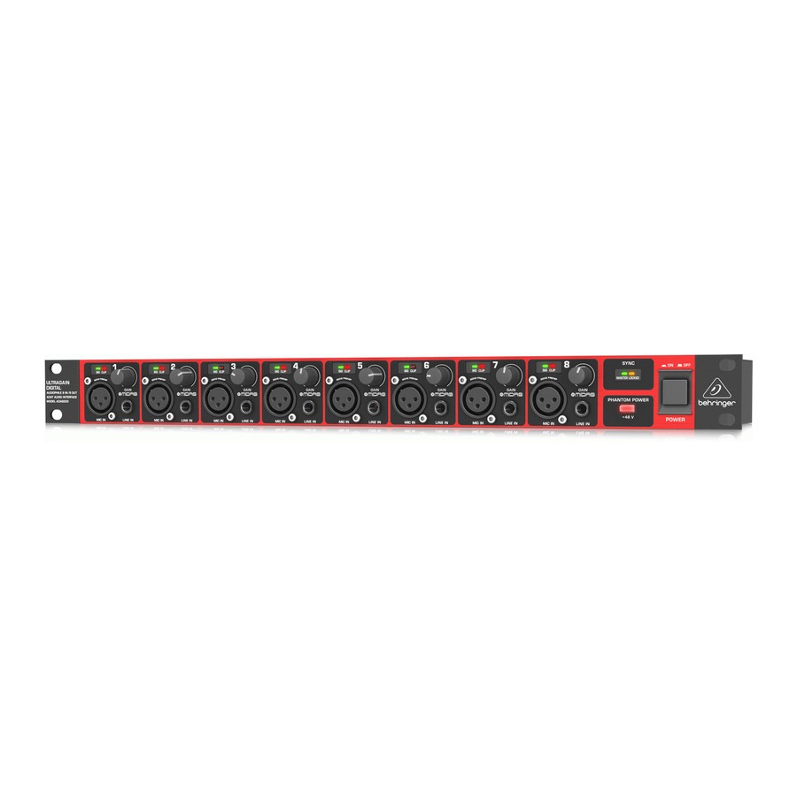 【11796】Behringer ADA8200 ULTRAGAIN Behringer Ultragain Digital ADA8200 Mic Preamp | VIDEOPRO